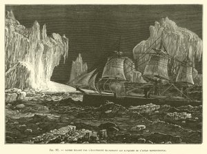 Navire éclairé par l